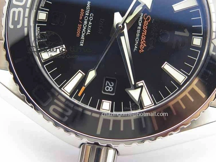 0308 Planet Ocean 2016 43.5mm SS OM 1:1 Best Edition Black Dial On SS Bracelet A Cozy 8162